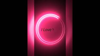 Align motion Full Neon name making process #I_Love_you screenshot 1