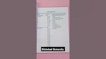 Allahabad University best for (BA LLB) entrance exam with Exam pattern 2023 best books for CUTE 2023
