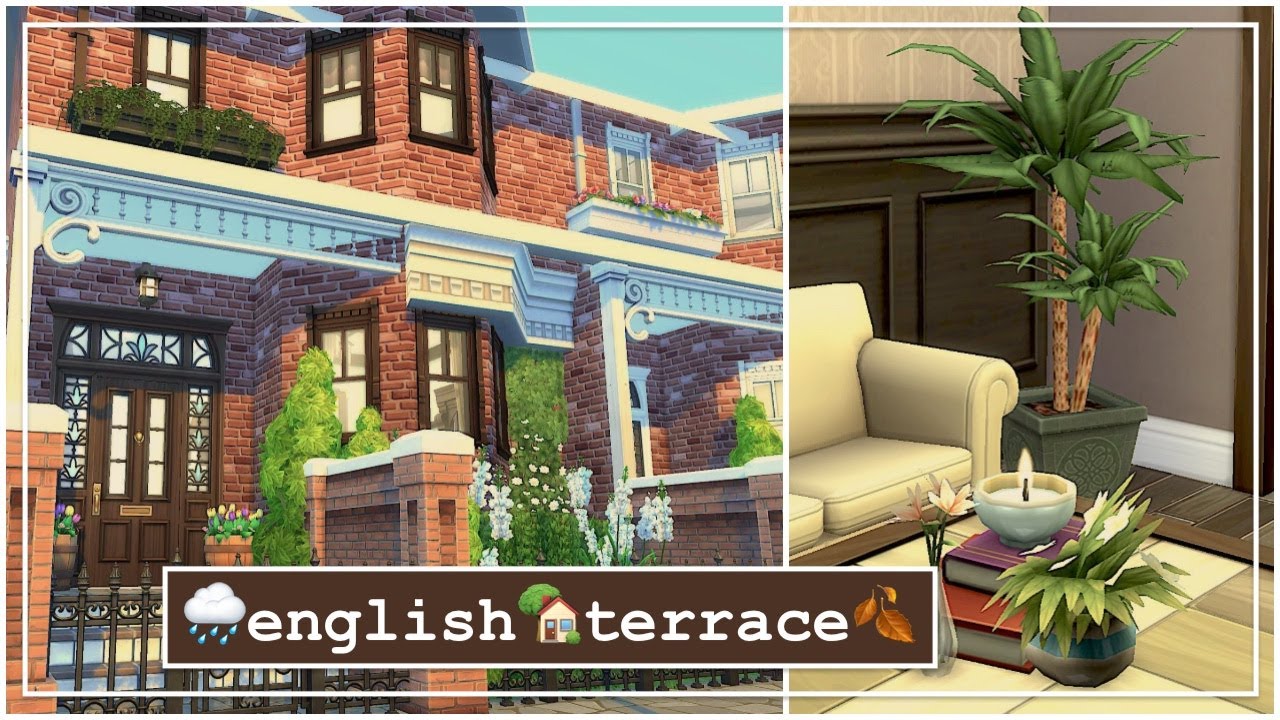 English Terraced House 1 🍂 The Sims 4 Speed Build Youtube