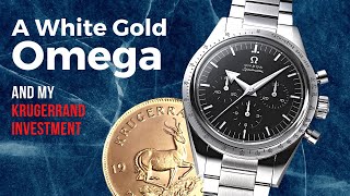 Omega Speedmaster Calibre 321 in 18k White Gold and A Krugerrand Gold Coin With Some Value