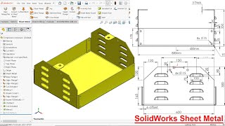 Compressor Enclosure in SolidWorks sheet metal