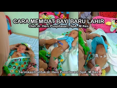 Video: 4 Cara Memijat Bayi Baru Lahir