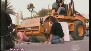 Criss Angel Gets Run Over By A Bulldozer In Vegas