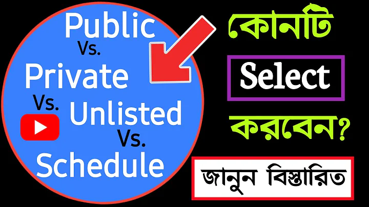What Is the Difference Between Public & Unlisted On youtube|private vs public vs schedule on youtube