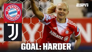 Goal 1-0 Pernille Harder Heads Bayern Munich Into The Lead Uefa Womens Champions League