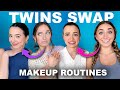 Twins swap makeup routines ft brooklyn and bailey  merrell twins