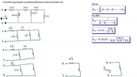 Equivalent Resistance - Example 1 Ladder Circuit