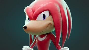 How I made Knuckles in Blender [Timelapse] [Blender] #render #blender #blender3dartist