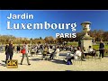 Autumn walk in Jardin Luxembourg, Paris France 4K UHD