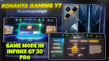 INFINIX GT 20 PRO GAMING MODE SETTINGS & FEATURES LIKE IQOO | BGMI/PUBG 3.5