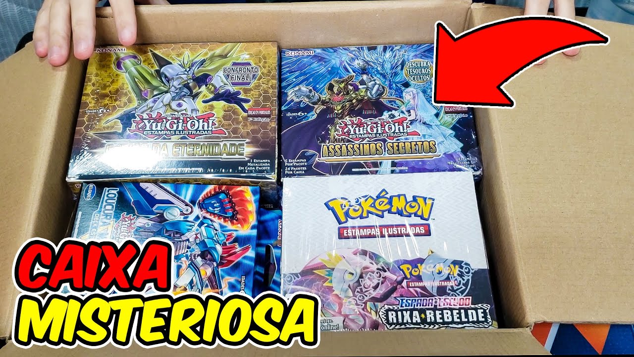 ABRINDO CAIXA COM CARTA POKEMON GIGANTE 