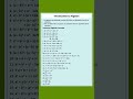 Algebraic formulas | introduction to Algebra | Algebra formulas | maths formulas