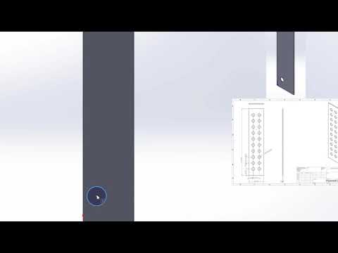 Sketch, Extrude Cut and Linear Pattern