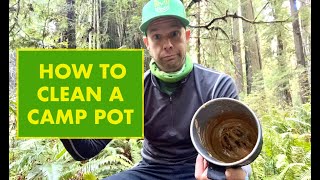 HOW TO CLEAN A CAMPING STOVE / CAMPING POT | Backpacking, Hiking, Camping Tips