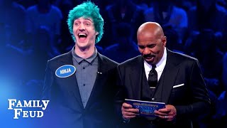 Ninja and brother Chris CRUSH Fast Money! | Celebrity Family Feud Ninja and brother Chris CRUSH Fast Money! | Celebrity Family Feud