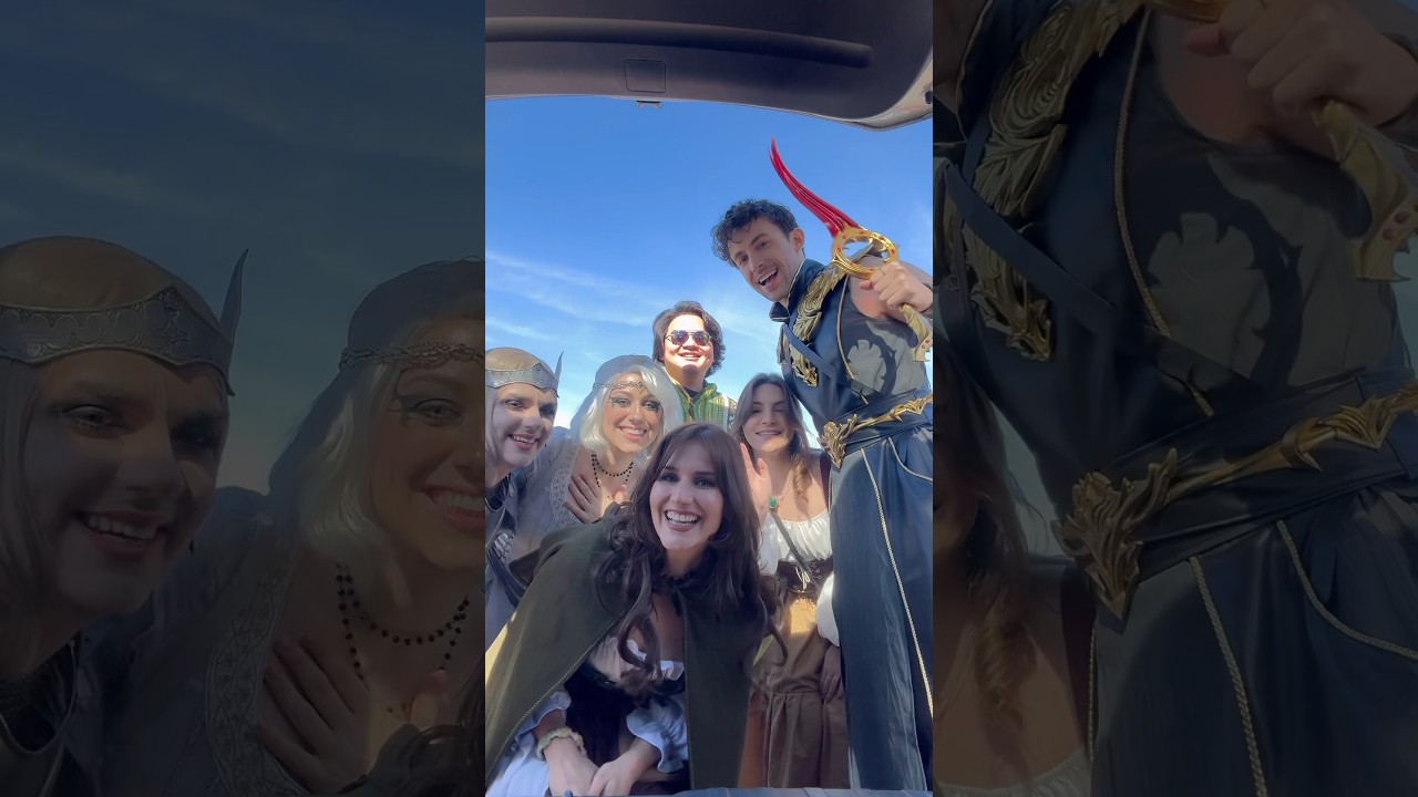 Getting ready in my Baldur’s Gate 3 Sorcerer cosplay at the Carolina Renaissance Faire!