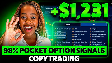 Made $1,231 with 98% Pocket Option Signals in Copy Trading (Binary Options Trading)