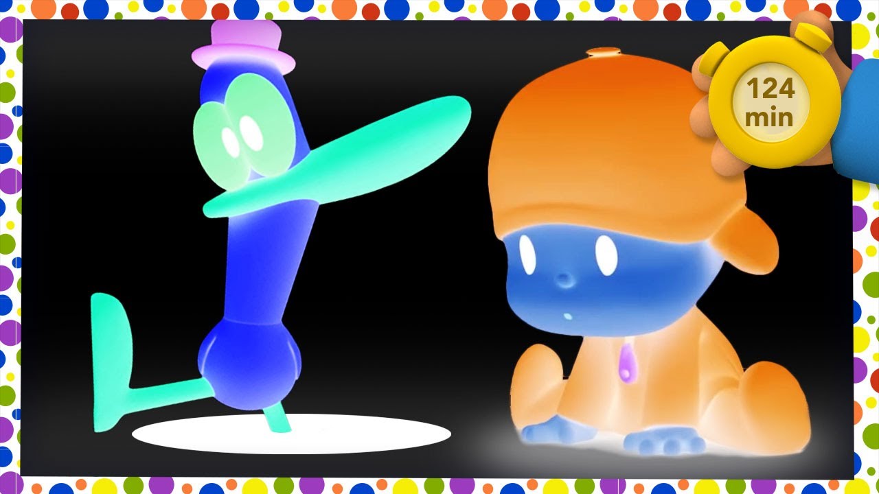 Desenhos de Pocoyo e Pato para Colorir e Imprimir 