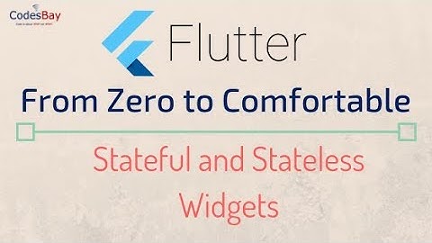 Flutter -  Stateless and Stateful Widgets