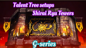 Talent Tree setups Only For Shirai Ryu Towers | That’s I use In My all videos