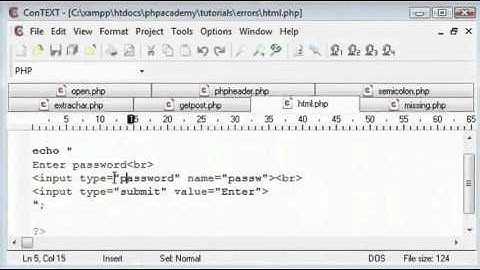 PHP Common Errors Part 1   English