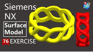 Siemens NX Tutorial for beginners,ring surface  model exercise -76