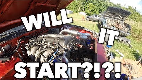 HOW TO SR20 SWAP | THE 1ST START UP ATTEMPT