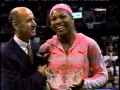 Serena Williams 2002 WTA Champs interview
