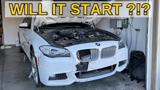 WILL MY CRASHED COPART BMW 550i START ?? | BOND Garage