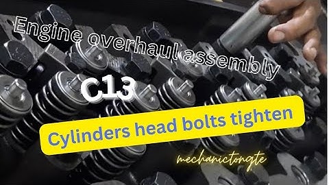 Caterpillar C13 rebuild Ep4 #enginerebuilding #mechanictongte #caterpillar