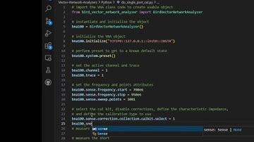 Automating 1-Port Calibration with Bird VNA and Python