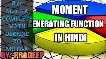 Moment generating Function || M.G.F In Mathematical Statistics || M.G.F Of Random Variables