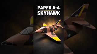 Paper A-4 Skyhawk Fighter Jet Build! ✈️ #Shorts