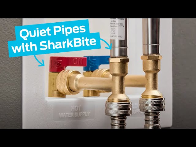Watch How to Quiet Pipes with SharkBite Water Hammer Arrestors on YouTube.