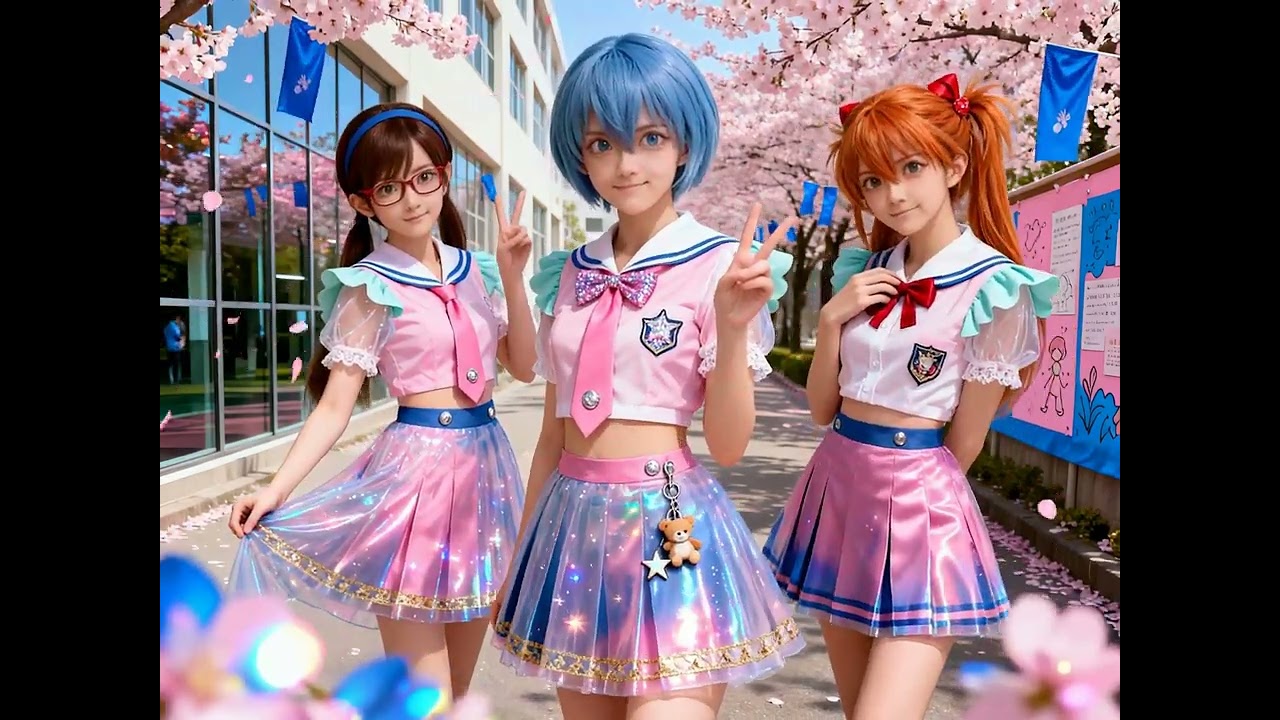 Cute AI Anime Girls in a Pastel Dream World ✨ | Kawaii Aesthetic