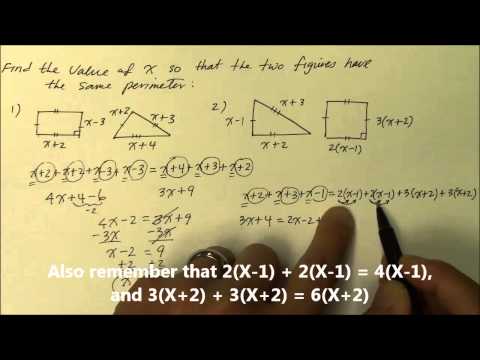 516GM  Solve Multi-Step Equations:  Parameters