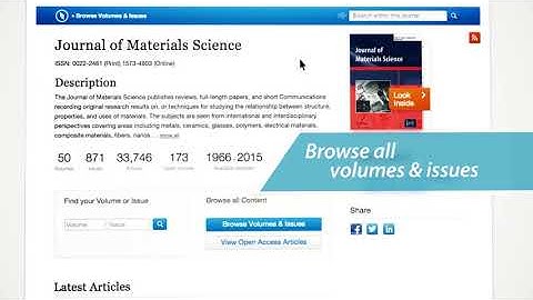 Searching for Springer Journals
