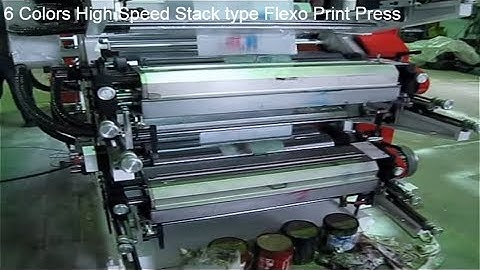 6 Colors High Speed Stack Type Flexographic Printing Machine