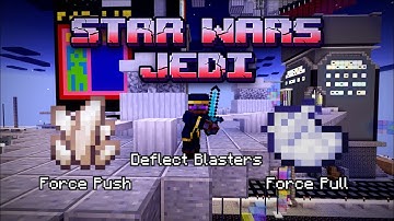 Become a Jedi from Star Wars in Minecraft! (Bedrock Command Tutorial)
