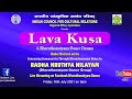 Lava kusa  a bharatanatyam dance drama by radha nruthya nilayam by iccr