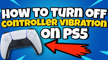 How To Turn OFF PS5 Controller Vibration | Turn OFF Controller Vibration on PS5