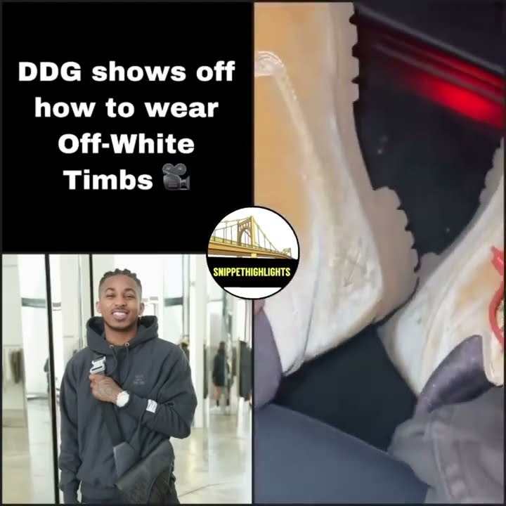 DDG Shows Off How To Wear Off-White Timbs 🎥 - YouTube