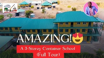 AMAZING 3-Storey School in Kenya Built From Containers! (Full Tour)