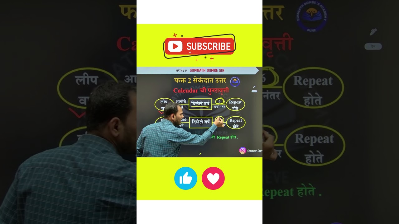 Calender Trick | Somnath Dombe | 