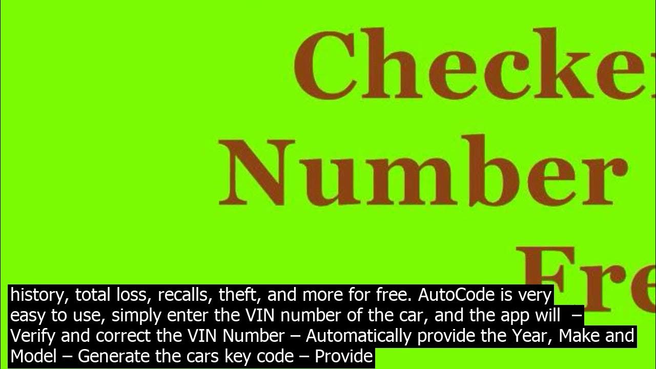 Gm vin check free key our free vin decoder allows you to obtain a