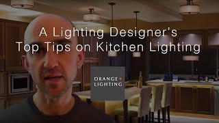 www.orangelighting.co.uk In this short video Andrew delivers 5 tips you must consider when designing your next kitchen scheme.