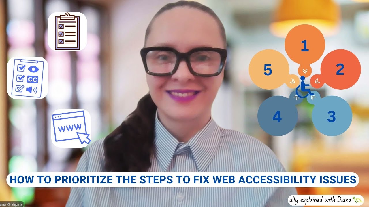 How to prioritize the steps for fix accessibility issues - YouTube