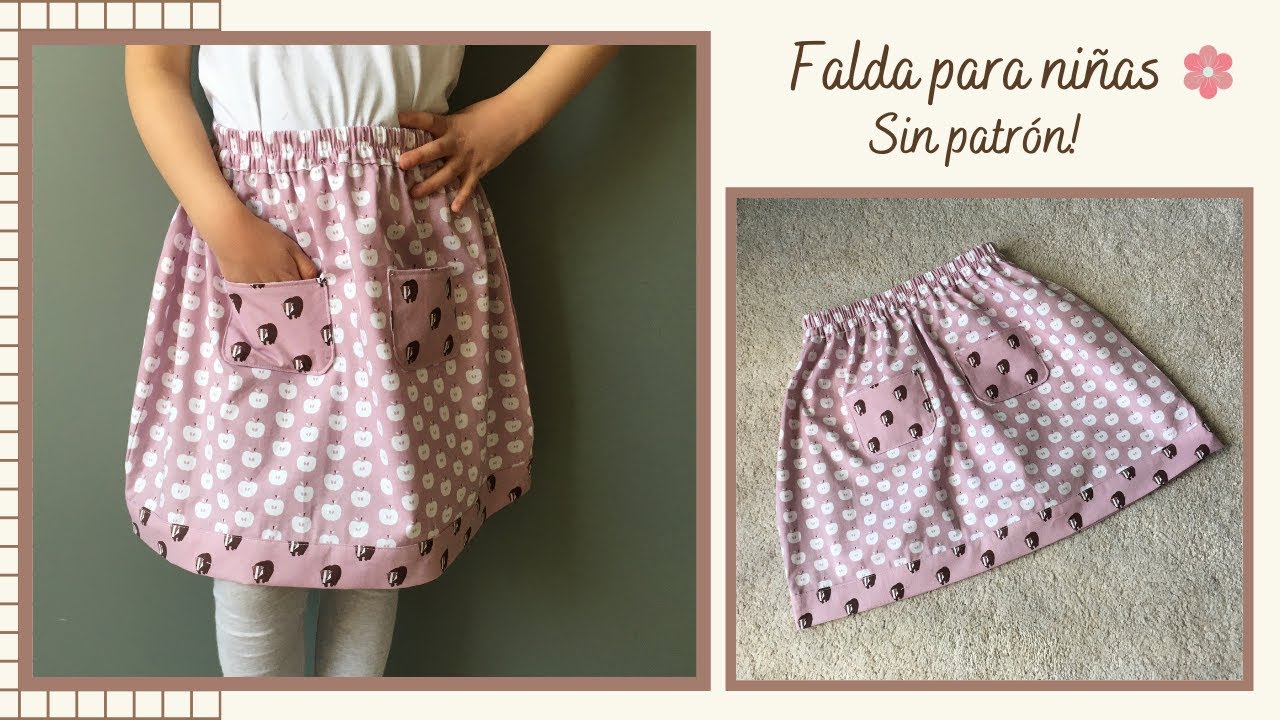 Falda para niña Rock nähen - YouTube