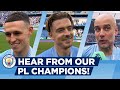 Pep, Grealish, Foden & more react to Man City winning the Premier League again!