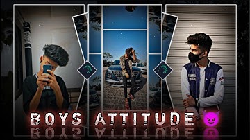 "BOYS ATTITUDE trending status video edit alight motion xml" by THE PAPAU EDITOR